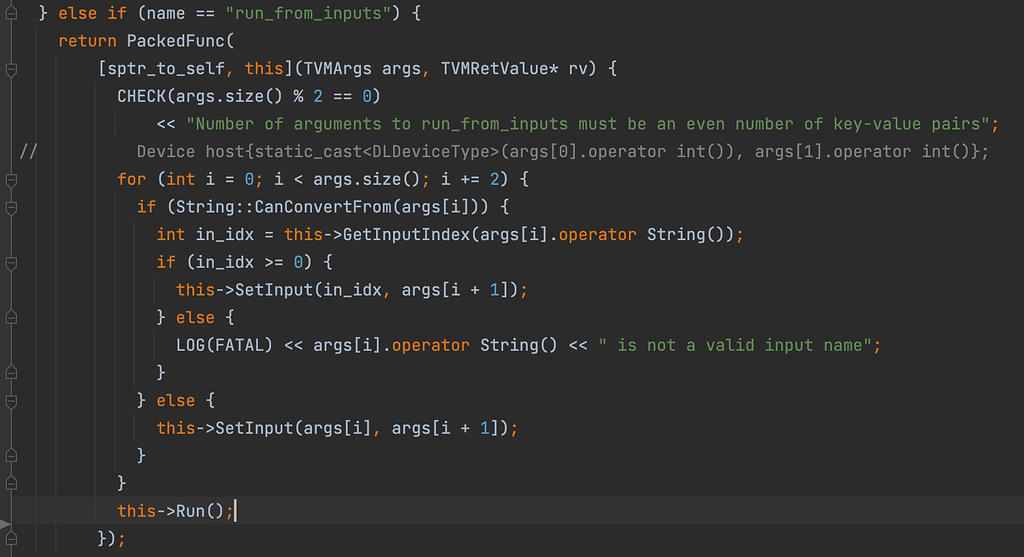 How to use run_from_inputs method in Java - Apache TVM Discuss